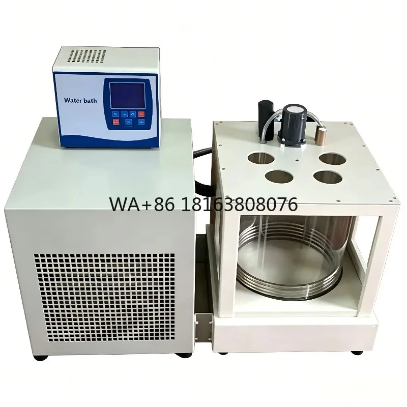Ubbelohde Capillary Viscometer Constant Temperature Bath PID Temp Control Petroleum Newtonian Liquid Viscosity Test Analyzer