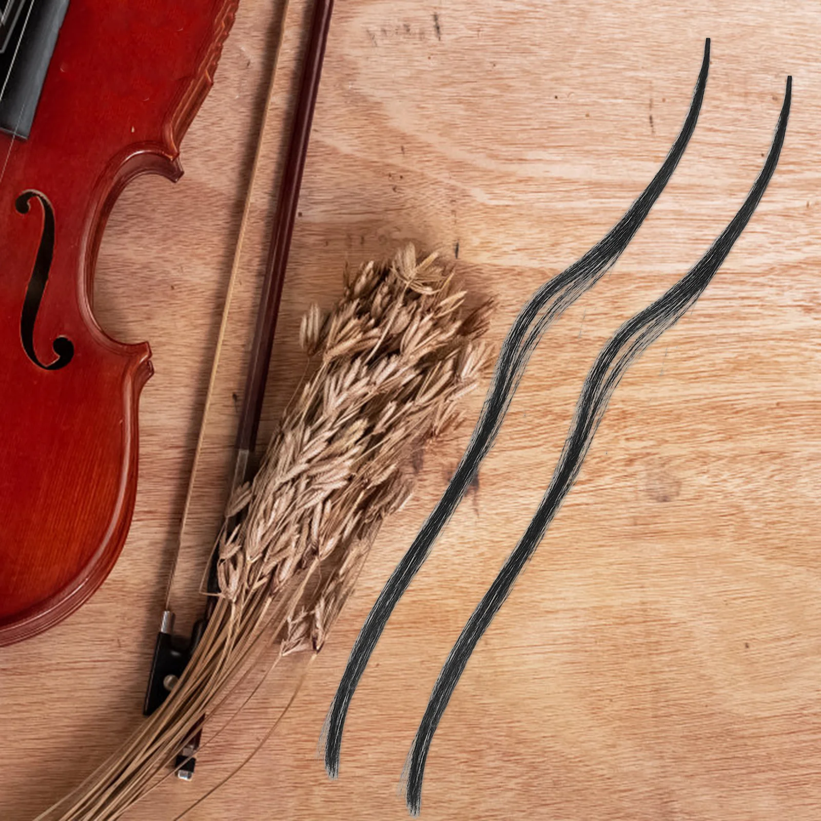 

Premium Violin Bow Hair Replacement Natural White 64cm Length Durable Hair for Violin Players Essential Accessory