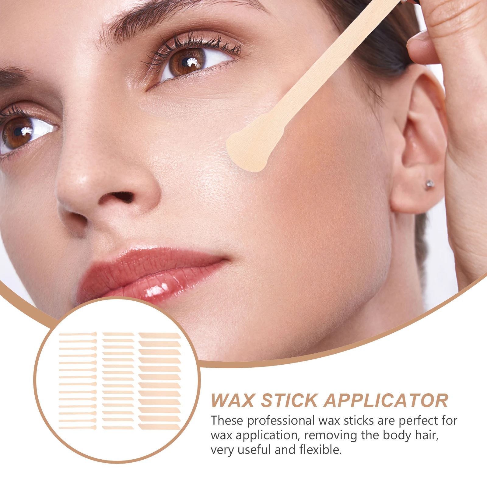 150 قطعة من أدوات تطبيق شريط شمع الجسم من مادة ممتازة لإزالة الشعر والعناية بالجمال وأداة شمع شعر الجسم #1