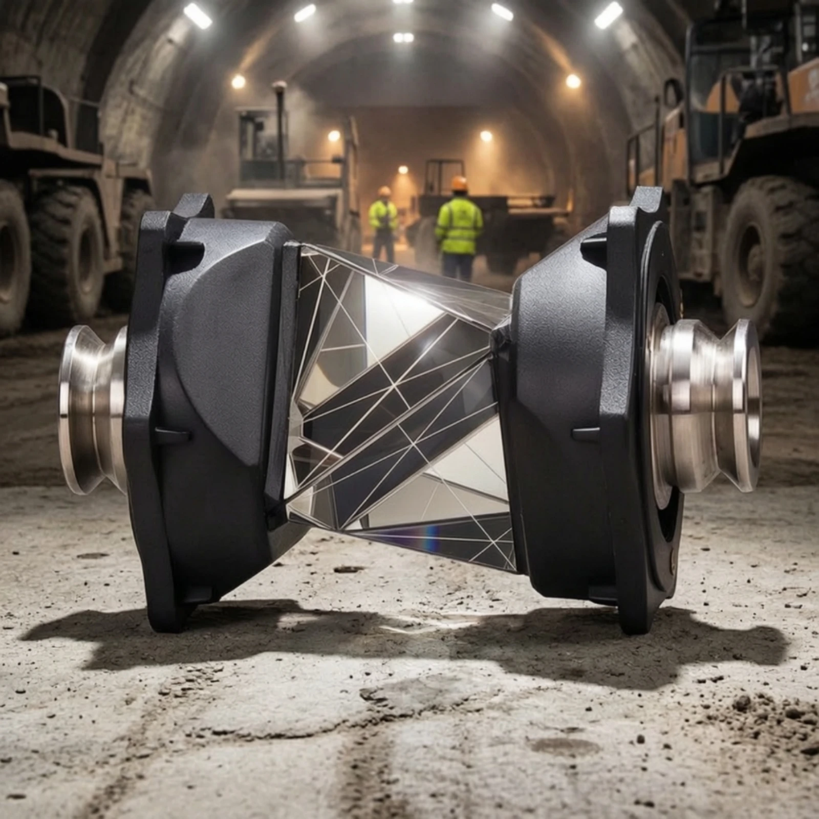 360 Degree Surveying Prism Symmetrical 360 Degree Prism Reflector Rugged Sturdy for Surveyors, Mine Measurement, Mapping