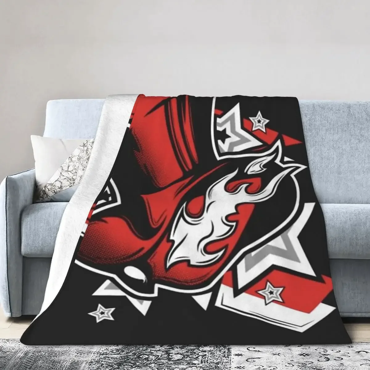 Throw Blanket Persona 5 Royal The Phantom Thieves Logo Blankets Soft Bedspread Warm Plush Blanket for Picnic Travel Home Couch