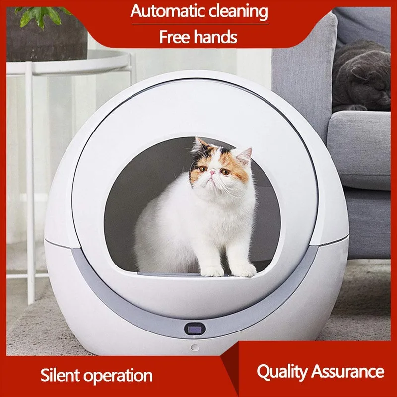 petree automatic smart cat toilet semi-closed deodorant automatic cat litter box