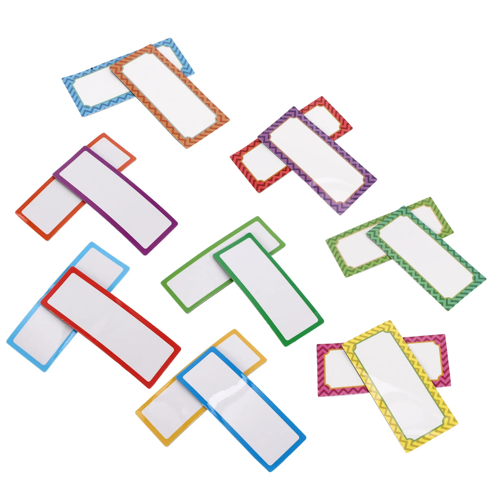 

Набор из 16 магнитных именных бирок для сухого стирания, многоразовые этикетки для классной доски и холодильника, для организации пространства