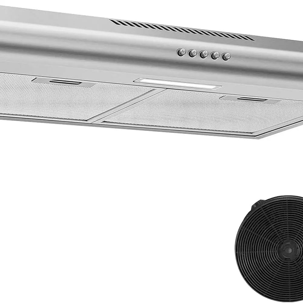 

Вытяжка под шкафом, вытяжка из нержавеющей стали 280 куб. футов в минуту, тонкая кухонная вытяжка с кнопкой, канальная/безопасная вытяжка,