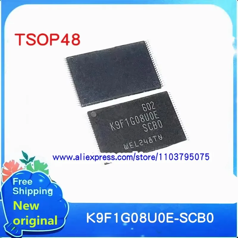 5pcs~50pcs/LOT K9F1G08U0E-SCB0 K9F1G08UOE-SCBO K9F1G08U0E K9F1G08UOE SCB0 TSOP48 1Gb E-die NAND Flash New original