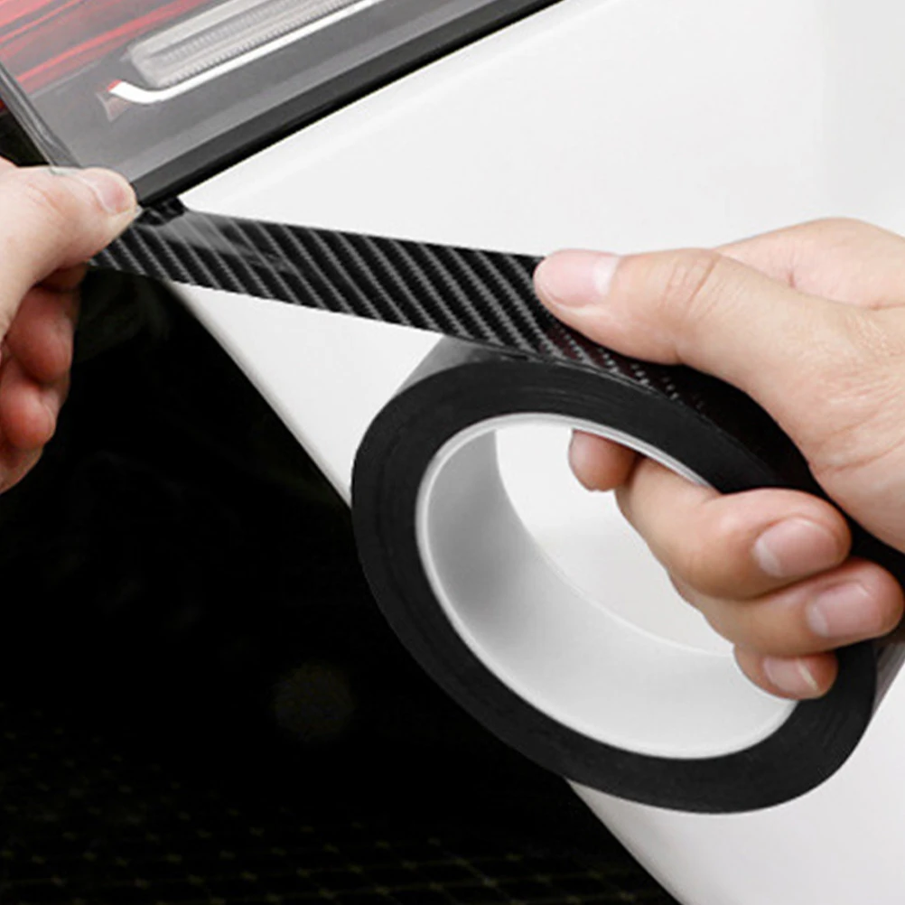 

5D Carbon Fiber Universal Car Body Film 7cmx5m Scratch Resistant Tape Door Edge Protector Bumper Guards Easy Installation Fade