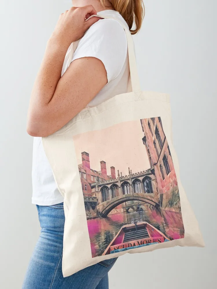 Cambridge Gondola Ride Tote Bag Portable shopping bag tote bag custom Canvas Tote