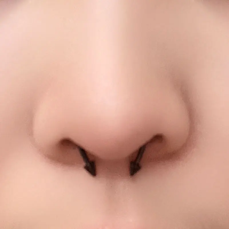 New Style Nose Ring False Septum Rings Magnetic Stainless Steel Magnet Nose Goth Fake Piercing For Women Fashion Body Jewelry
