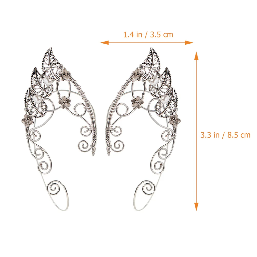 1 زوج قزم شكل غير ثقب الكفة للنساء كليب على أقراط ليف أقراط الأذن اكسسوارات موضة الأذن العظام مجوهرات