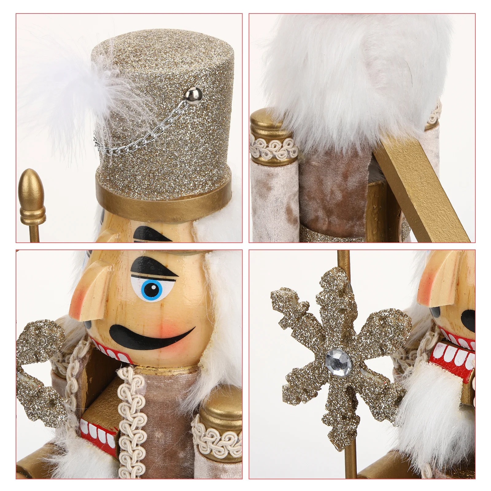 

Wooden Decor Nutcracker Christmas Decor Small Nutcracker Figures Unique Desktop Ornament Xmas Gift Home Decoration