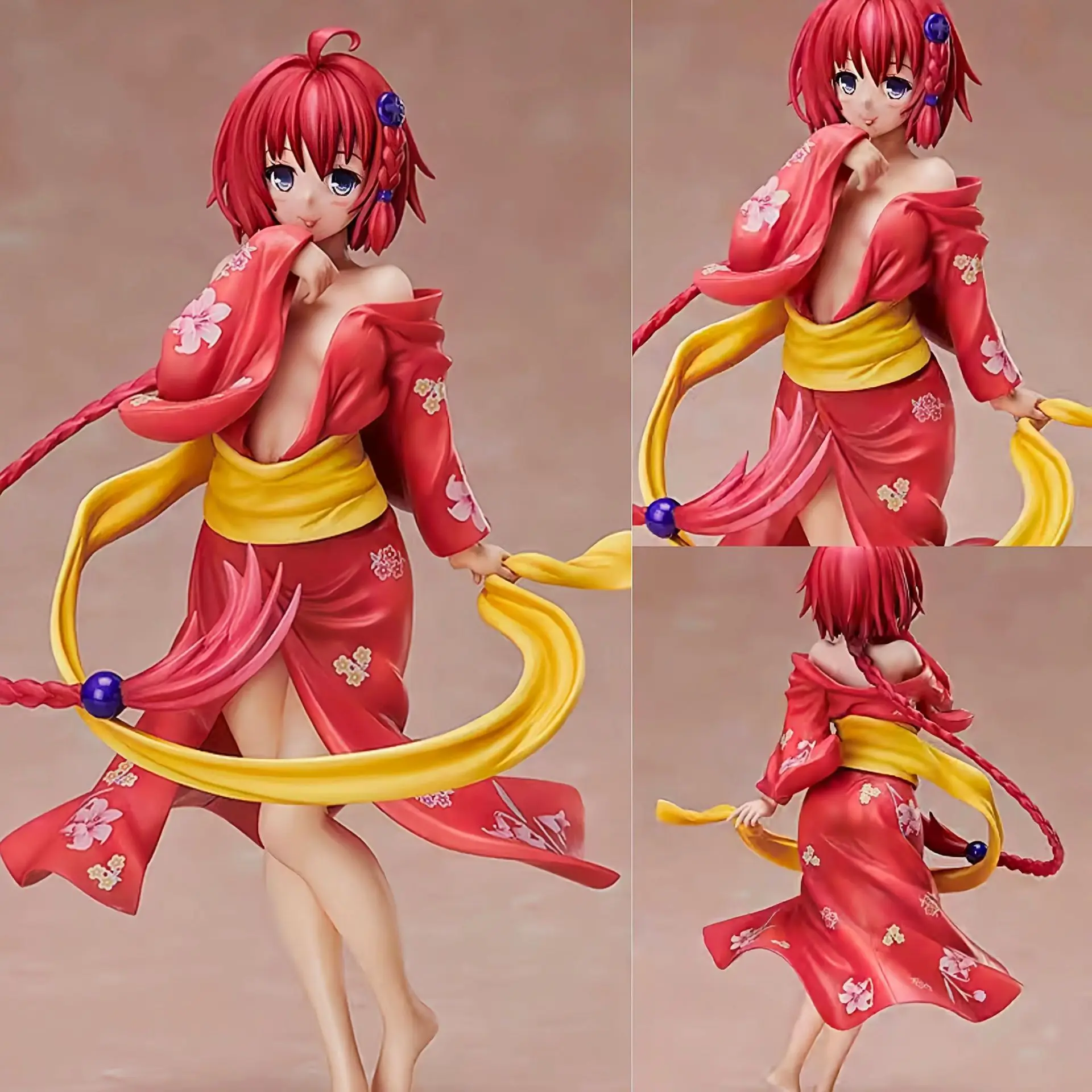 

To Love-Ru Darkness Black Yami Kimono Ver. Аниме-фигурка: Двумерная модель красивой девушки в халате, украшение