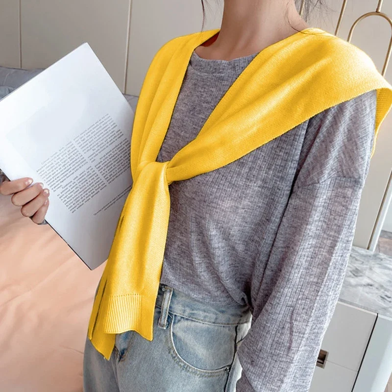 orean Bufanda tipo chal pequeña de punto para mujer - Diseño elegante y moderno | Ideal para uso exterior