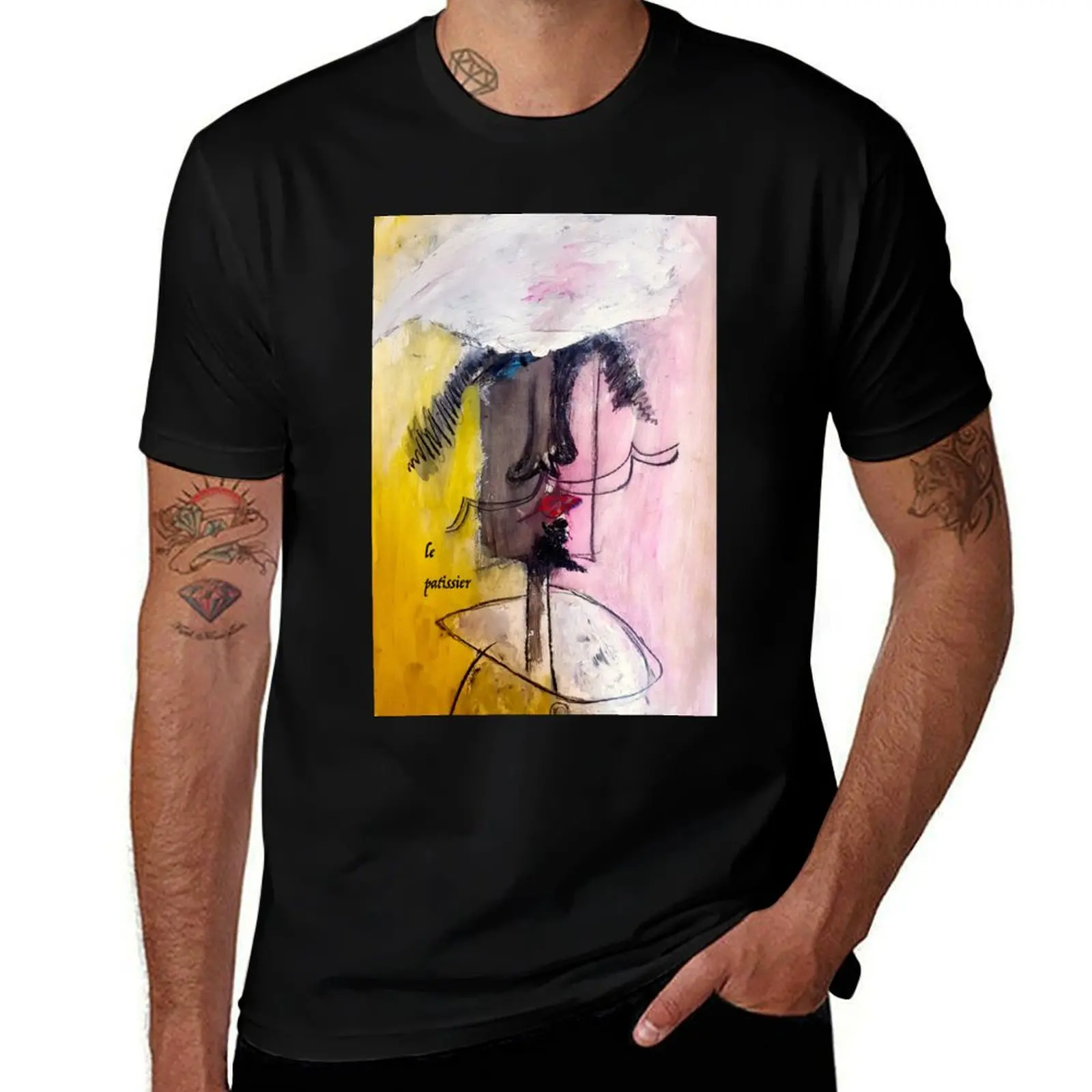 Essential Le t Pastry Man Cotton Chef Designer Baker Shirt T Chef Pack Painting P?tissier-Französisches T-Shirt Shirt T-Shirt