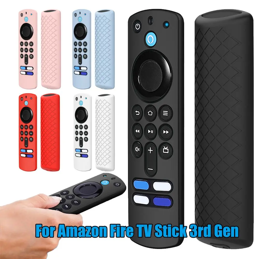 เคสป้องกันปลอกซิลิโคนแบบนิ่มสำหรับ Amazon Fire TV Stick 3rd Gen