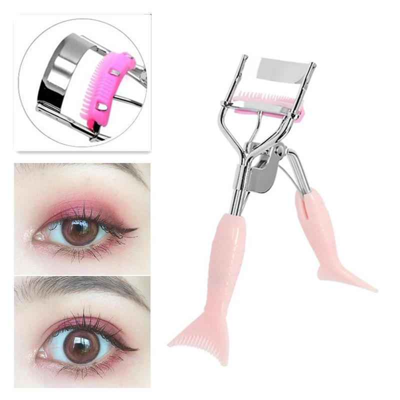 1PC Comb Eyelash Curler Professional Eyelash Curler Folding False Eyelashes Auxiliary Eyelash Curling Clip Small Makeup Tools