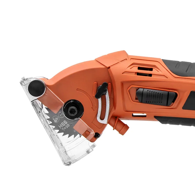 400W Handheld Mini Chainsaw Circular Saw with 3 Saw Blades and Vacuum Adapter Electric DIY Sawing Wood Metal Cutting Machine