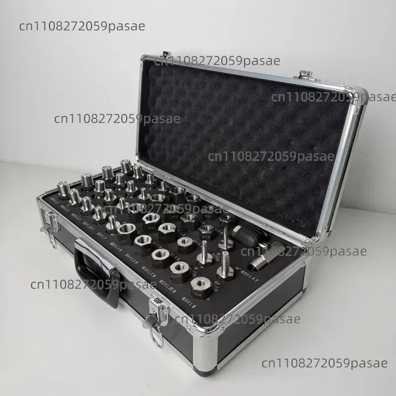 Stainless Steel Quick Coupling 160MPa Pressure Meter Adapter Accessory Kit 38 Piece Replacement Hose Tool