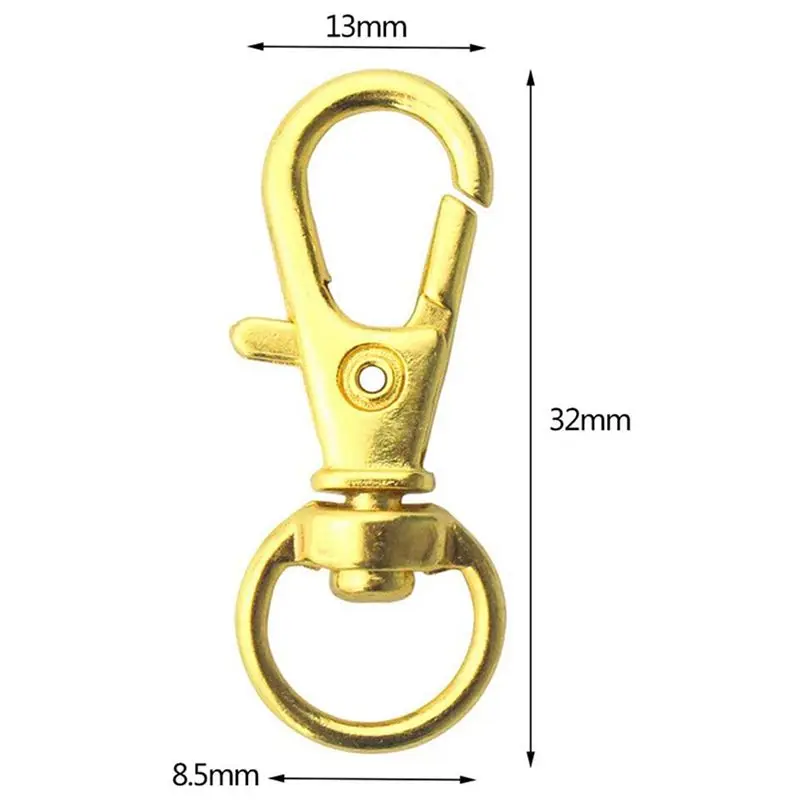 A95D-100 قطعة المشابك الدوارة الحبل المفاجئة هوك، المعادن قطب الحبل المفاجئة هوك جراد البحر مخلب المشبك الذهب #6