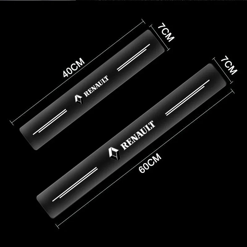 4pcs Car Door Sill Protector Stickers Transparent Decor Decal Threshold Strip For Renault JEEP Acura Subaru Mitsubishi Volvo view 6