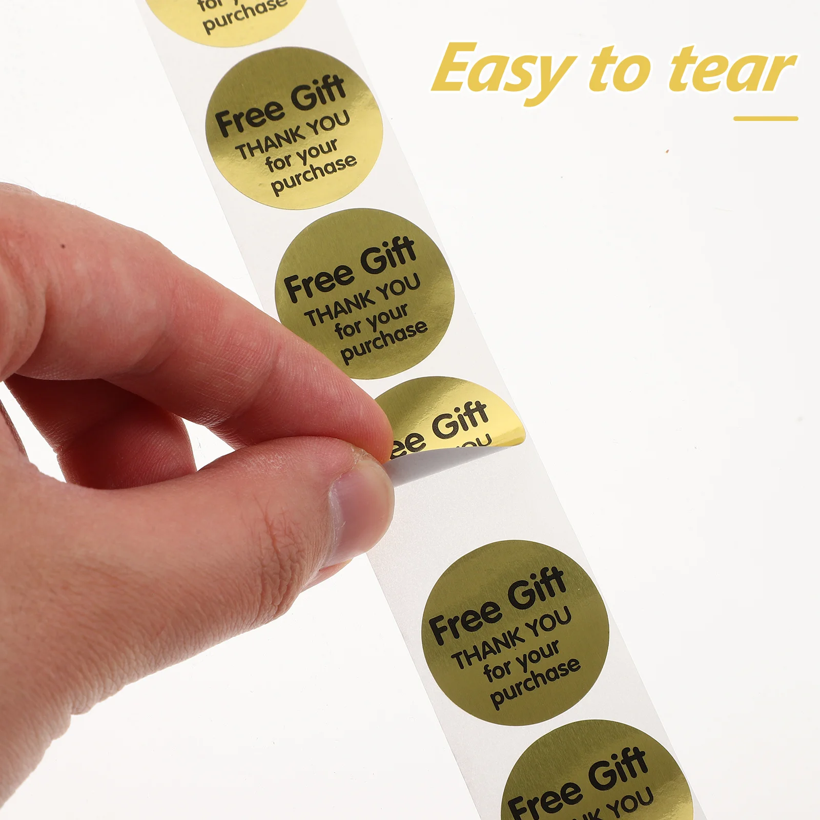 

Adhesive Gift Label Stickers Thank You Stickers for Small Business Customer Appreciation Round Portable Durable Easy to Use 1