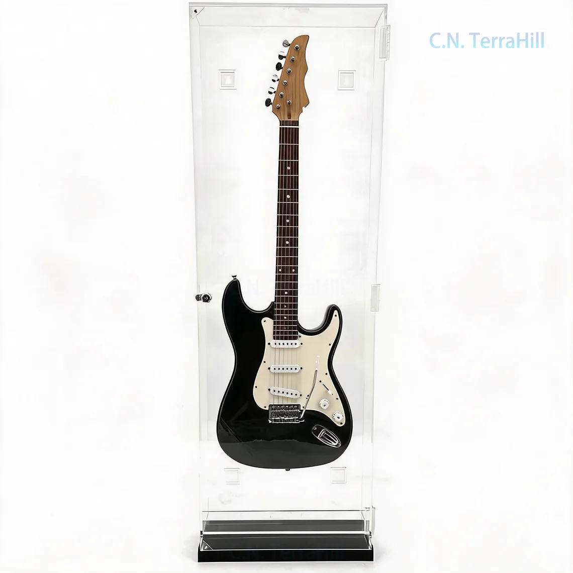 Acrylic Ukulele Display Case Wall Mount Holder for Guitar Violin Transparent Storage Box