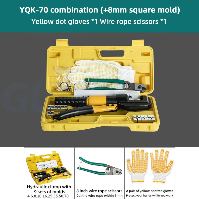 

Manual Hydraulic Crimping Pliers Cable Terminal Crimping Tool Household Hydraulic Tools Copper Aluminum Crimpers Crimping Series