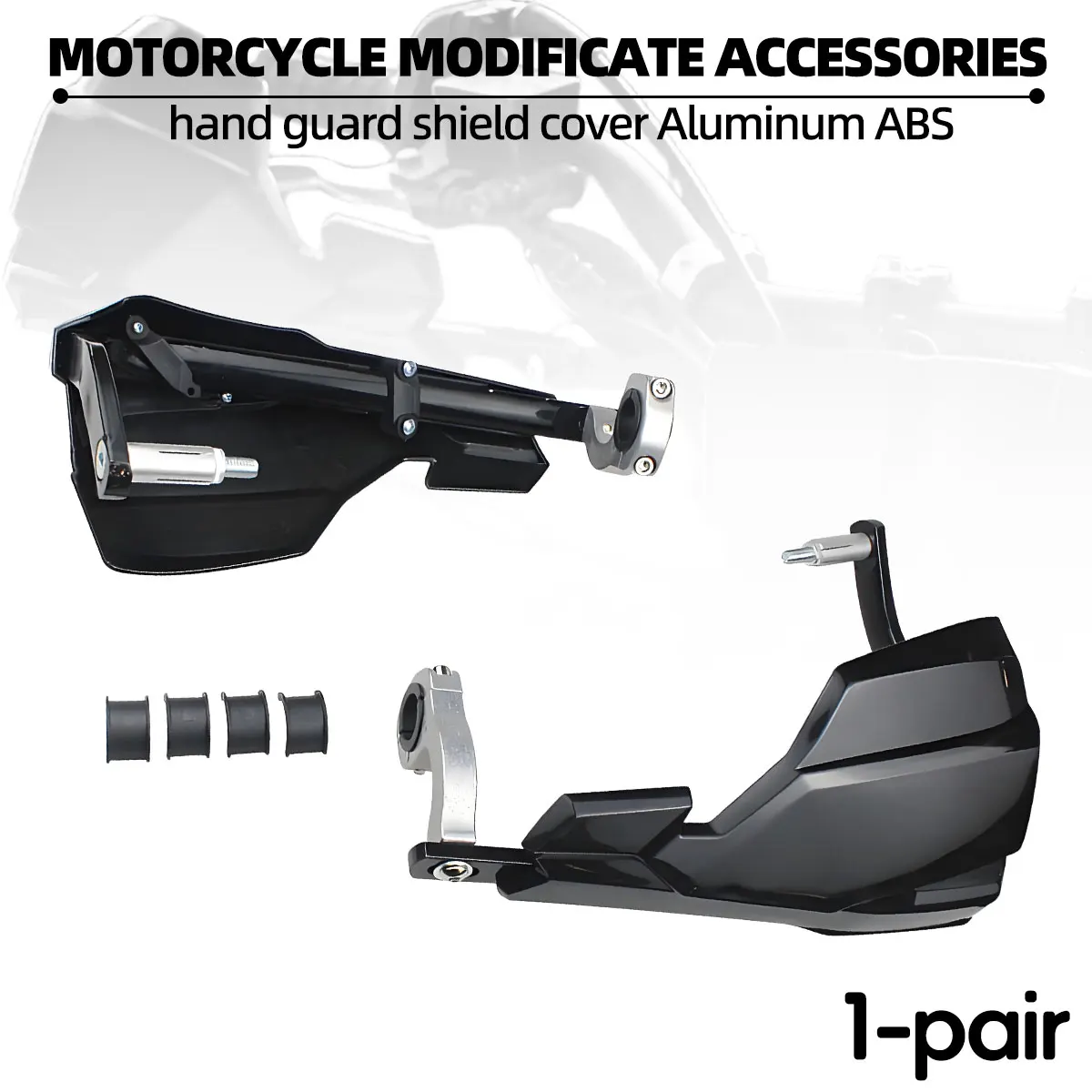 Защитная крышка для рук мотоцикла, расширительный винт, зажим для руля, фиксированное лобовое стекло, АБС-пластик, алюминиевые аксессуары, 1 пара Защитная крышка для рук мотоцикла, расширительный винт, зажим для руля, фиксированное лобовое стекло, АБС-пластик, алюминиевые аксессуары, 1 пара