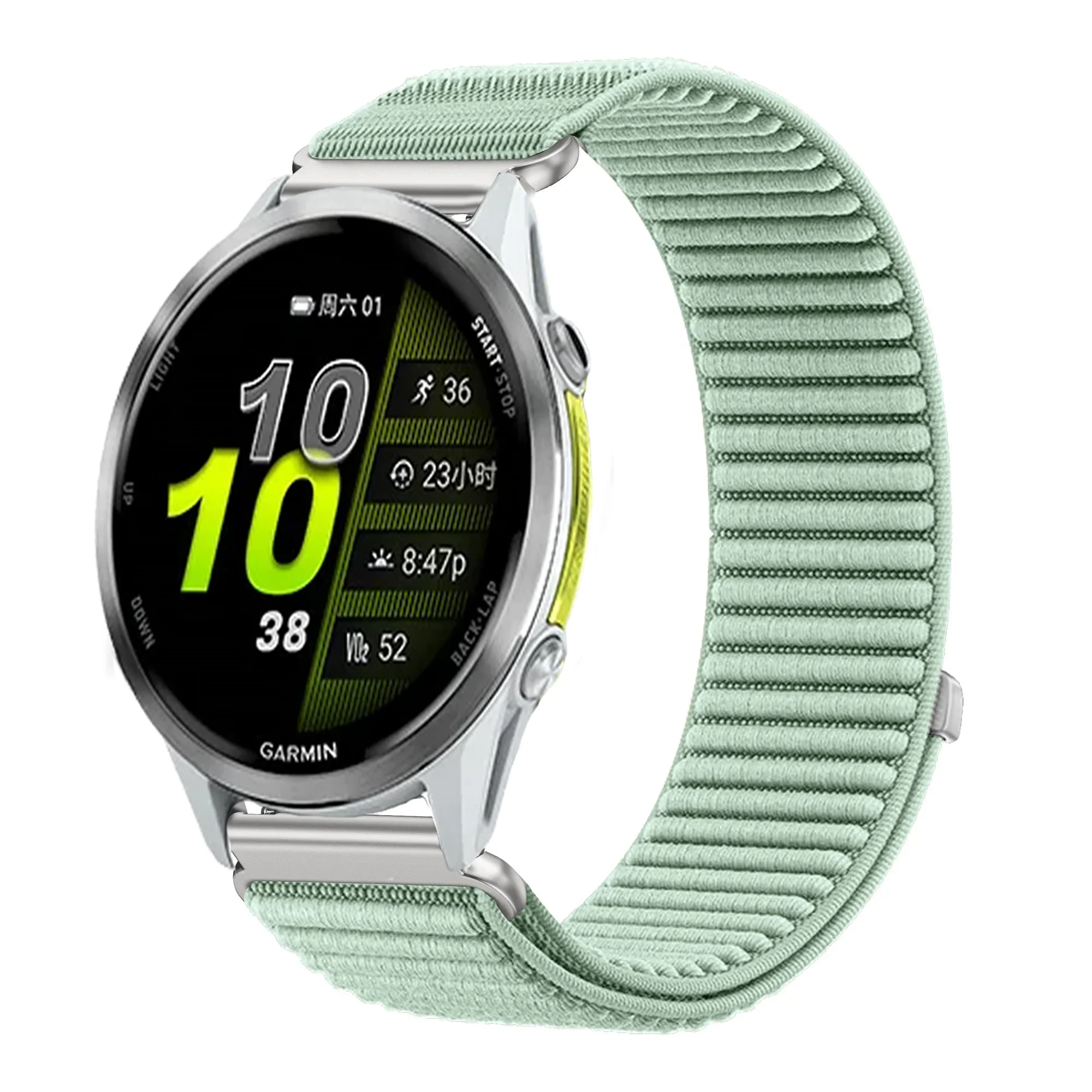 18mm 20mm 22mm Nylon Loopband voor Garmin Forerunner 970 570 Venu 4 45mm 41mm Venu 3 Wave Polsband Garmin Active 6 Accessoires