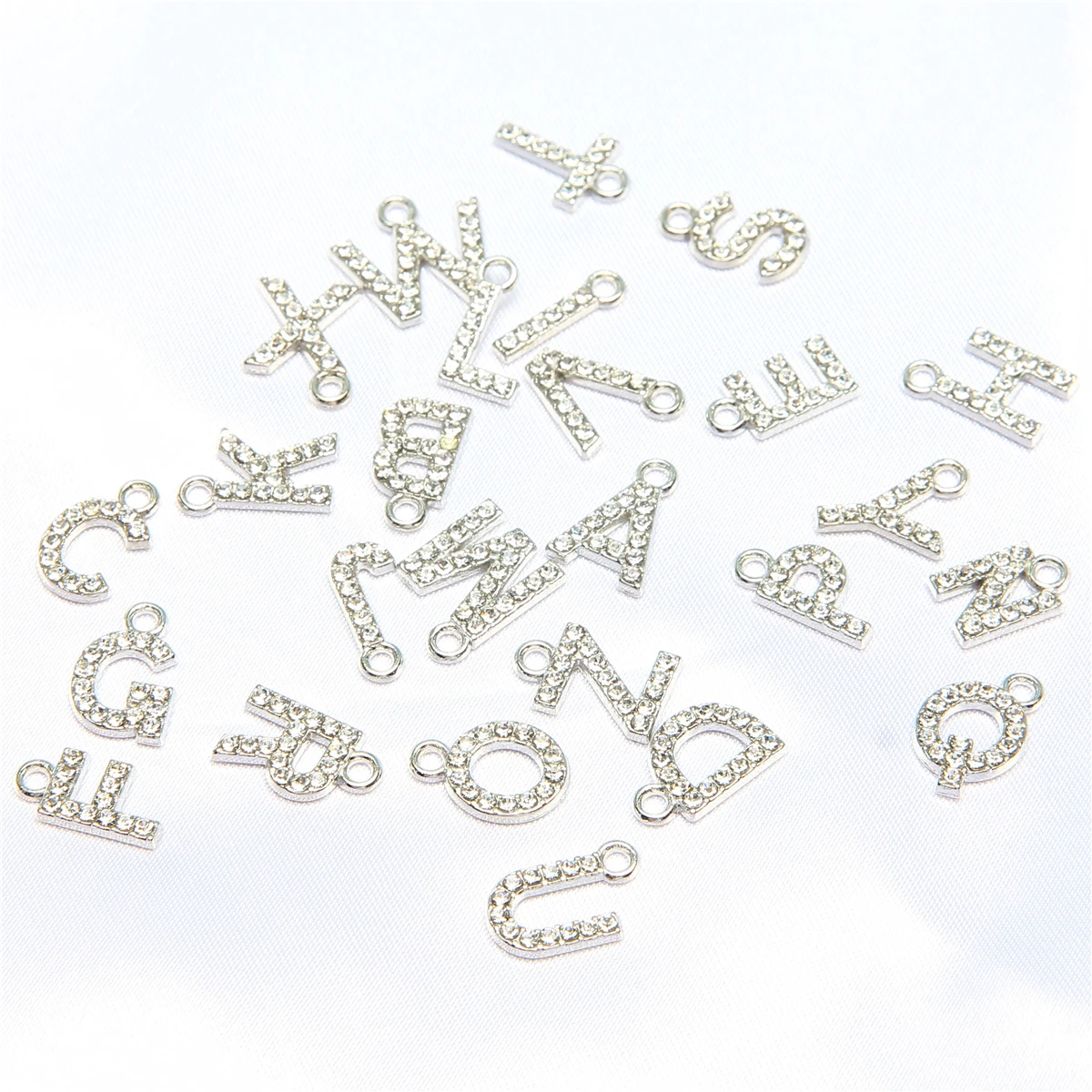 10pcs white K letter A-Z initials pendant DIY handmade jewelry pendant with accessories materialsFinding Jewelry