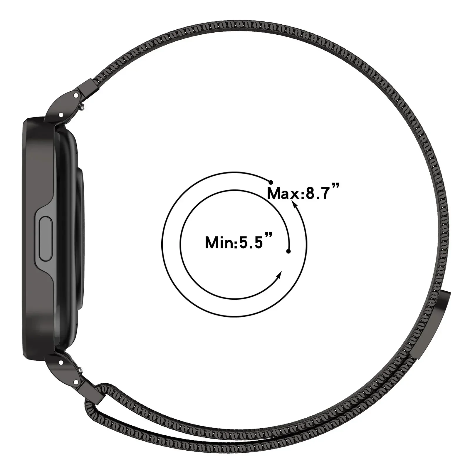 Bracelet milanais pour Redmi Watch 3, Correa en métal actif, bracelet magnétique en acier inoxydable, accessoires de montre, boîtier en acier inoxydable