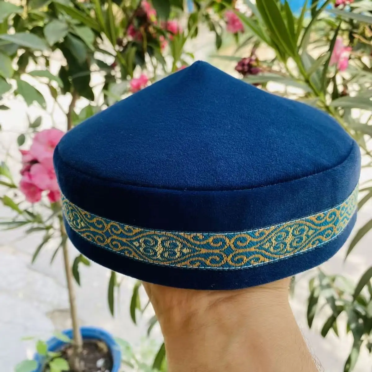 Muslim Caps For Men Clothing Free Shipping Prayer Hat Hand Embroidery Kufi Islamic Hijab Saudi Arabia Jewish Cotton 03593