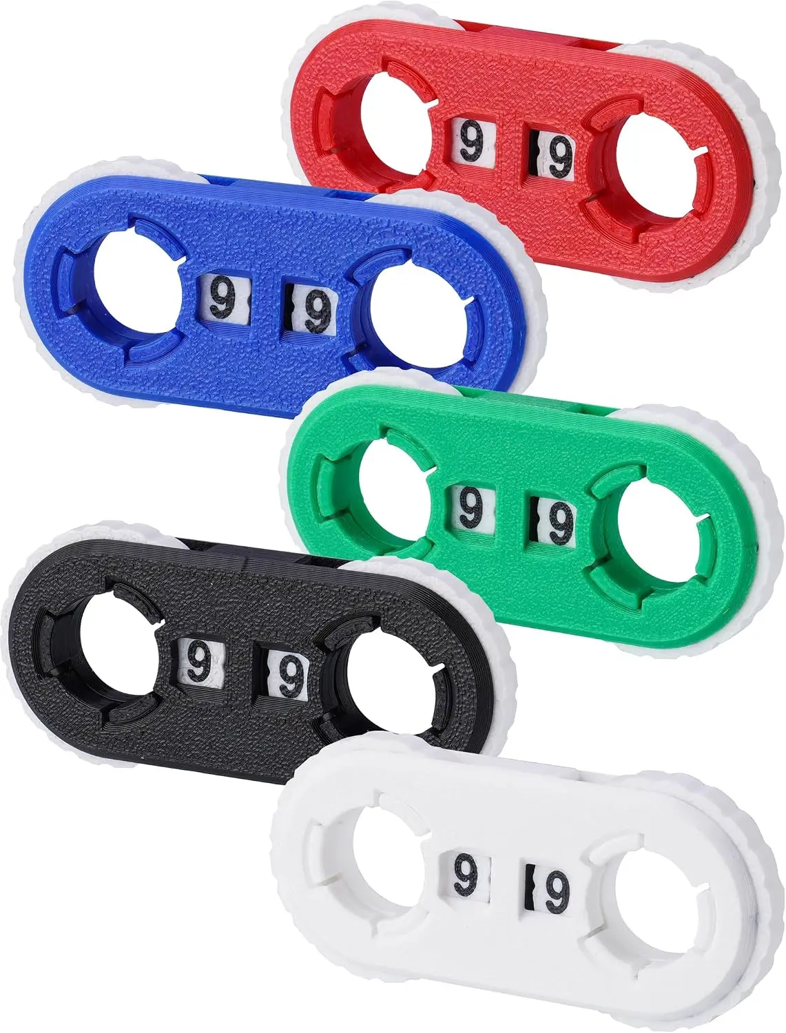 5 Pcs 3D Printed MTG Life Counter Health Tracker Spinner for RPG Double Digits Wheel Portable for DND CCG TCG Card Games