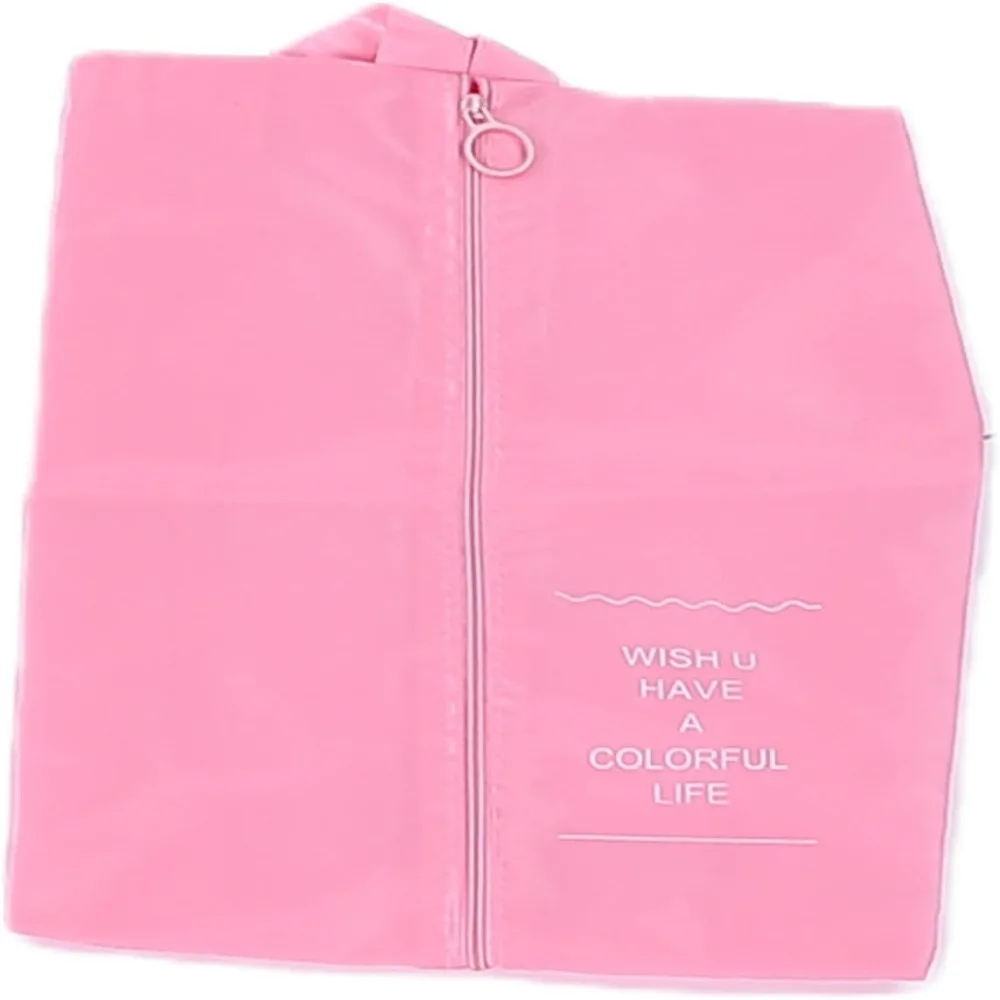 7 Pcs Durable Mesh Breathable Travel Packing Cubes Polyester Pink Luggage Pouchs Practical Packing Bags Camping
