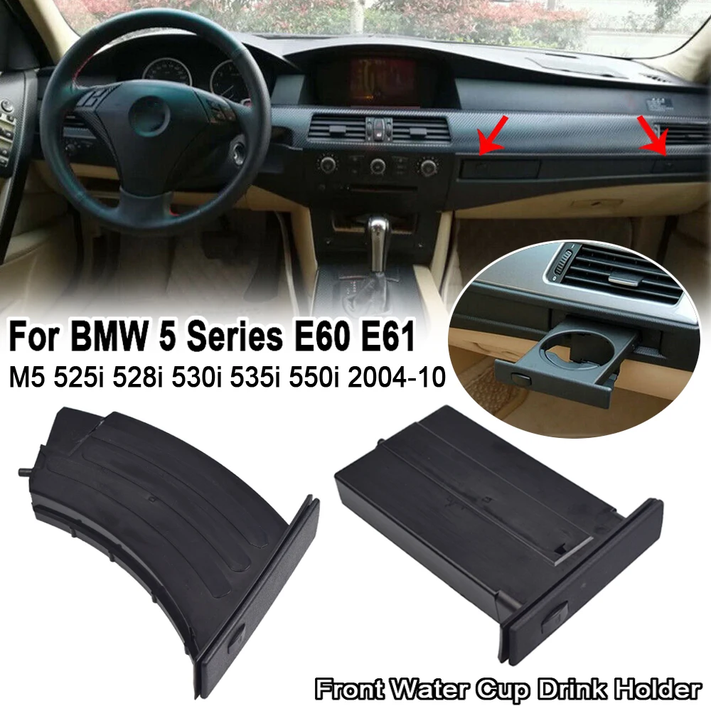 Für BMW 5er E60 E61 M5 525i 528i 530i 535i 550i 2004-2010 Auto vorne Mittelkonsole Wasserbecher Getränkehalter 51459125622 – Detail 1