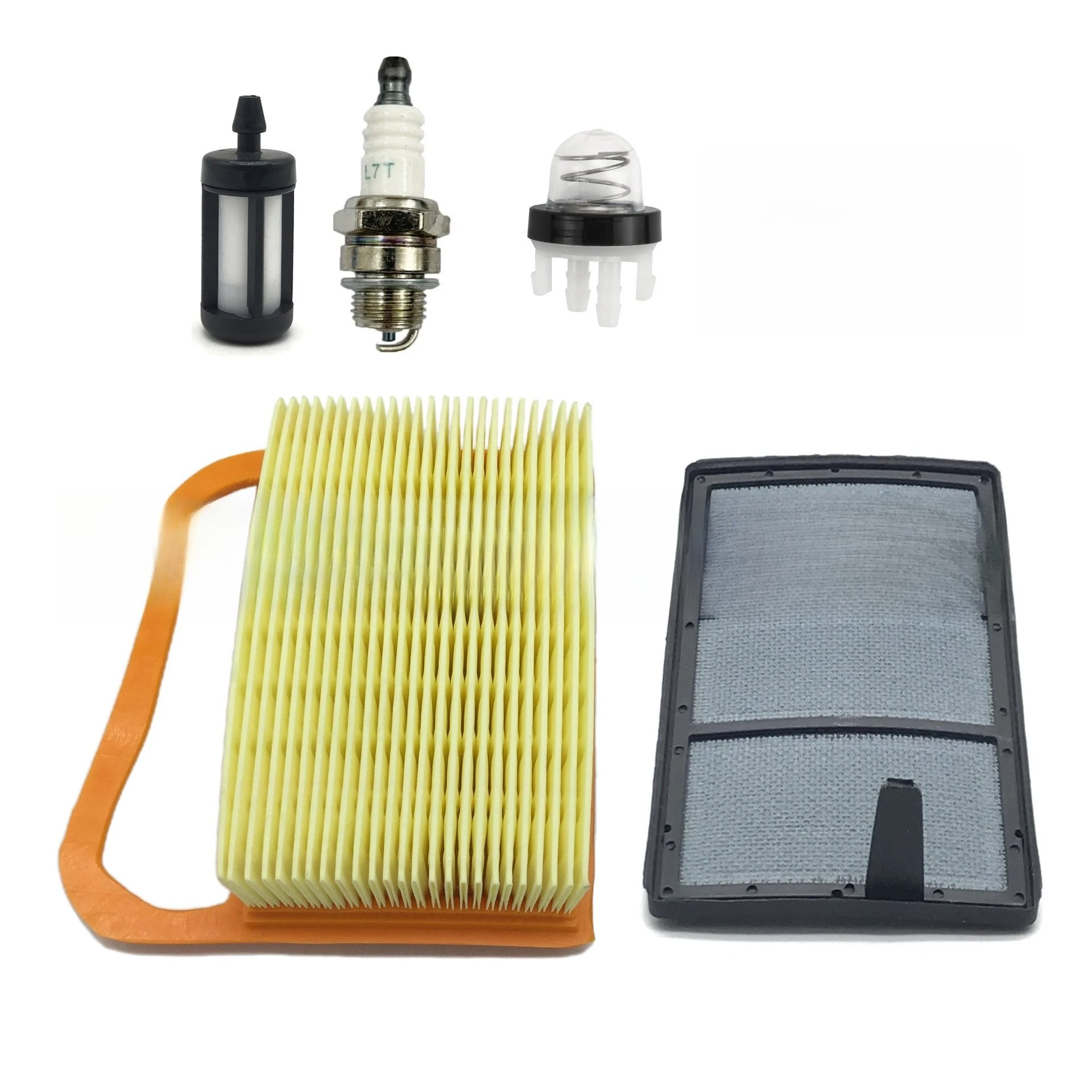 Air Filter with Primer Bulb Fuel Tune Up Kit for Stihl TS420 TS410 TS410Z TS500i TS480i 4238 141 0300, 4238 140 1800