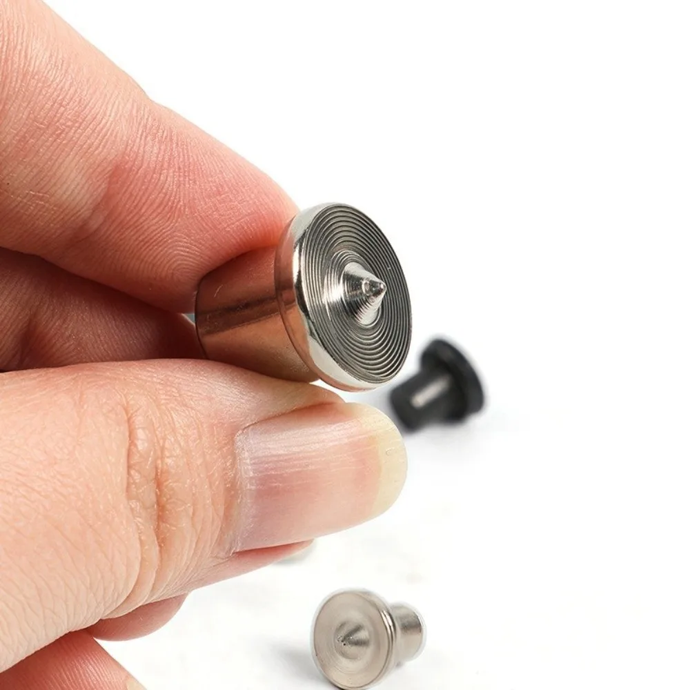 Precision Metal Dowel Center Set Round Pin Conical Design Center Point Pin Set Silver/Black Wood Dowel Center Woodworking Use