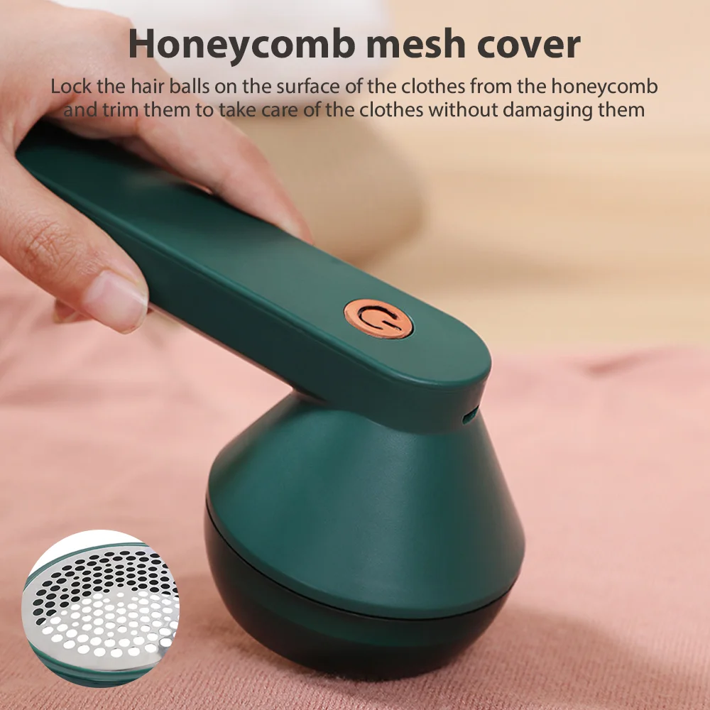 Clothes Hairball Trimmer Portable Clothes Dehairer Fuzz Remover USB Rechargeable Electric Lint Remover Debobbler Clothes Shaver