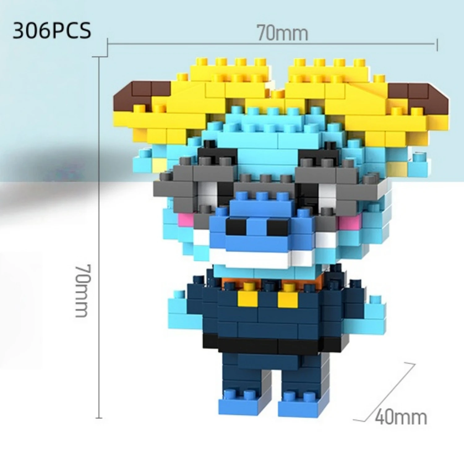 6 cm hoge deeltjesbouwstenen assemblage speelgoed mini desktop ornamenten kamerdecoratie Halloween Kerstmis anime cartoon kawaii