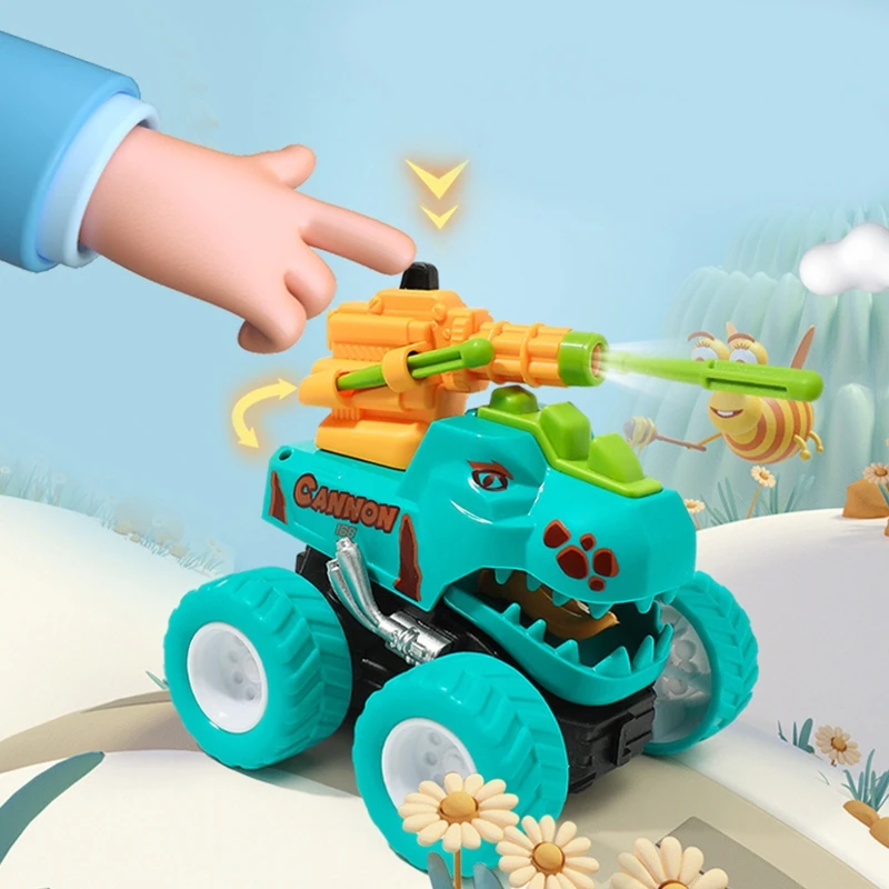 Tiranossauro puxar para trás carro brinquedo mini para truck catapulta carro inércia carro dinossauro brinquedo para