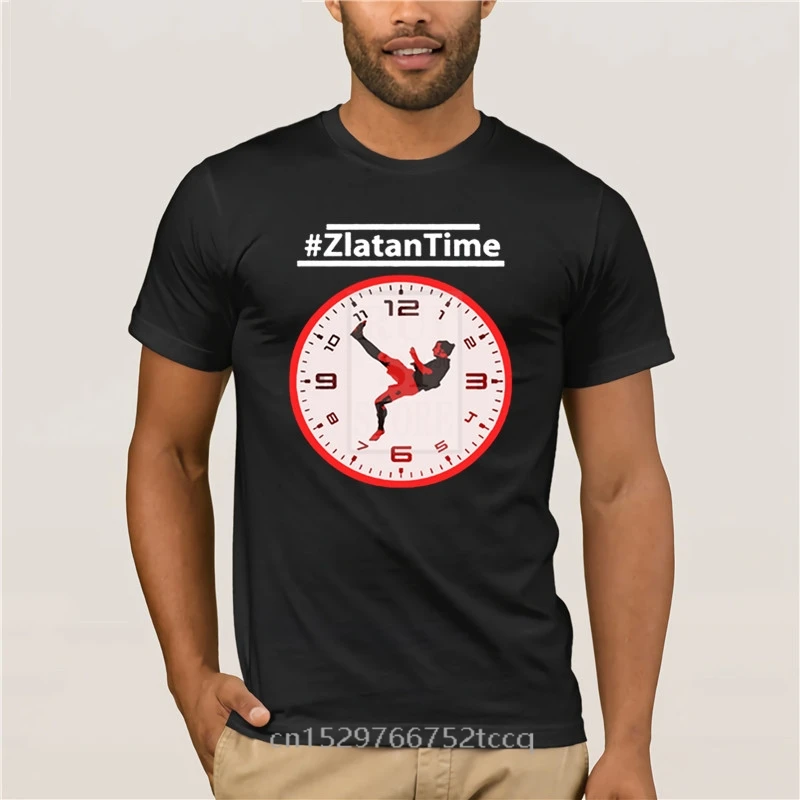 personality T shirt esigner ZlatanTime Its Zlatan Ibrahimovic Time at Man Utd summer Print Casual 100% Cotton T Shirt Popular