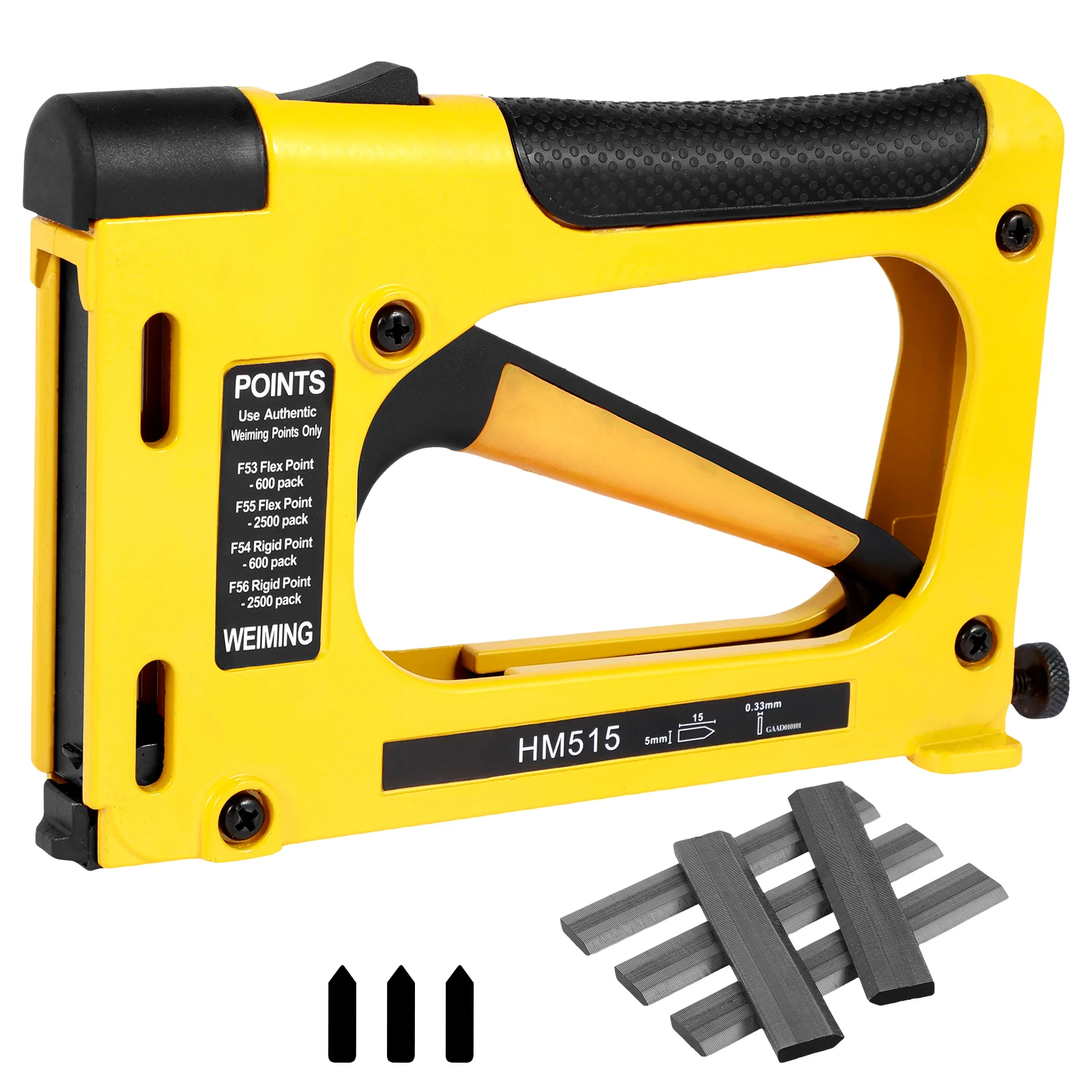 Picture Framing Point Driver Aluminum Alloy Hand Picture Frame Tool with 1000 Nails Adjustable Lightweight Point Nail Tacker