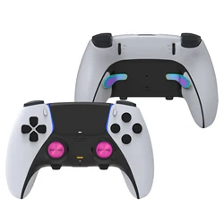10-in-1 Metal Thumb Stick Joystick Caps for PS5 Edge Controller 6 Swap Sticks 4 Metal Rear Paddle Trigger Button Replacements