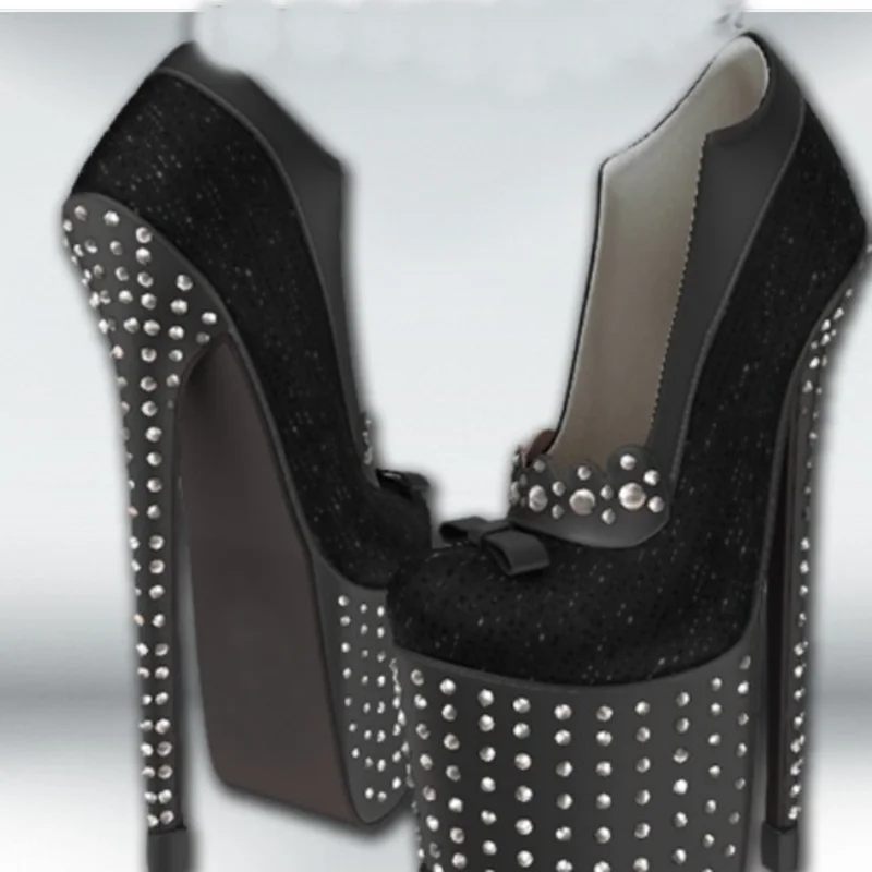 

Black Dot Pattern Bow Knot Pumps Thin High Heel Sexy Fashionable Cool Summer Casual Big Size Woman Shoes Zapatillas Mujer