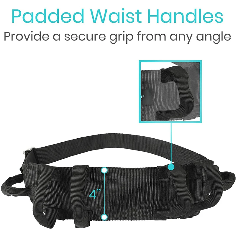 Adjustable Waist Traction Belt Elderly Walking Assistance Belt Shift Assisted Stand Up Device Rehabilitation Walking Assistance