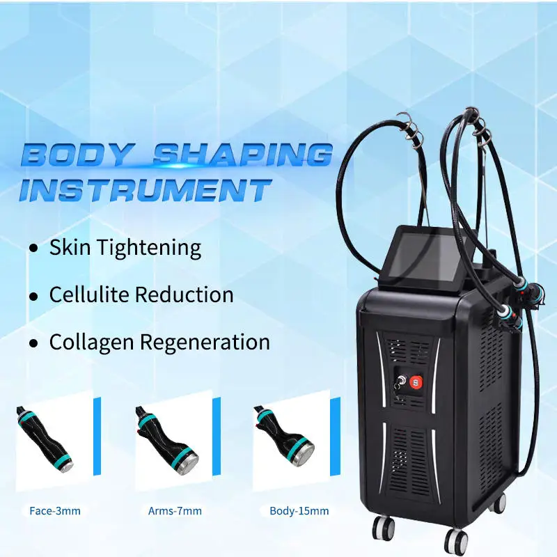 Newest 3 Handle Big Screen Professional Body Firming Face Lifting Machine Body Slimming Nano Microwave Rf Machine Slimming