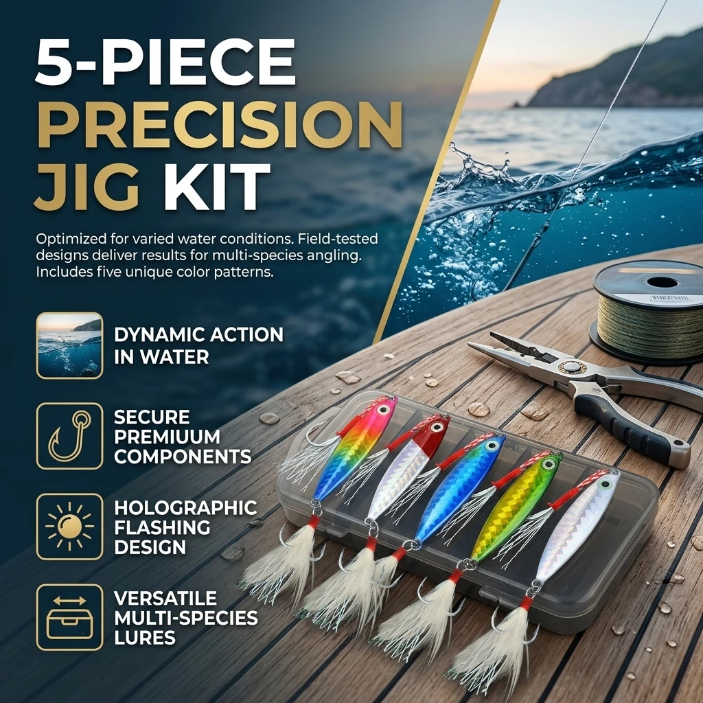Metal Jig Lures High-Density Alloy Long Casting Spoon Baits Bionic Action for Freshwater Bass Pike Fishing Gear Durable