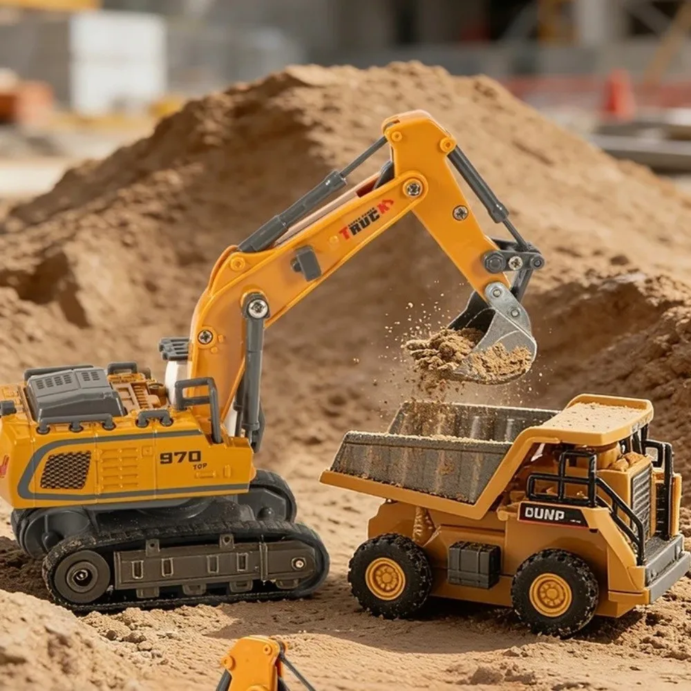 Remote Control Remote Control Forklift Alloy Material Full Proportion Dump Truck Sound Effects Variable Speed