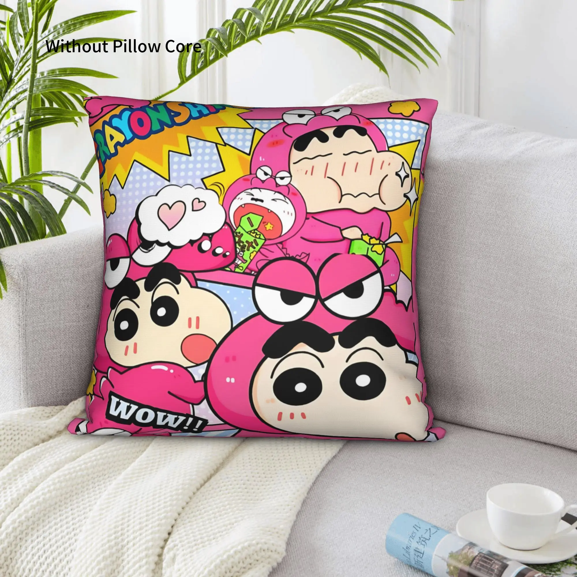 1PC Crayon S Shin chan Pillow Case Home Decor Items Double-Sided Printing  Sofa Cushion Bedroom Bedside Pillow