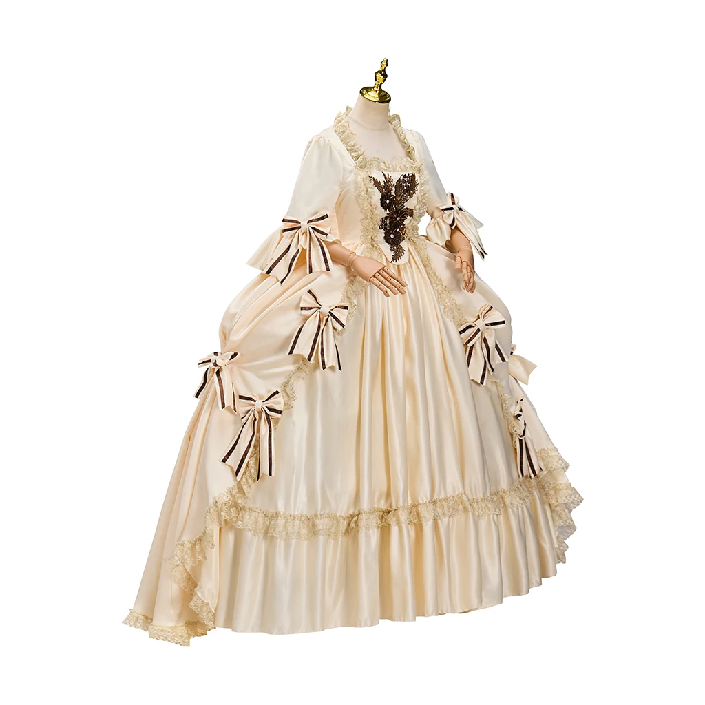 Rococo Marie Antoinette Queen Dress 1770s Noble Women Ball Gown Princess Royal Court Robe la Francaise Sack Back Dress - view 2
