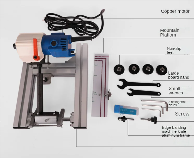 

Edge Band Trimmer Machine Woodworking PVC Corner Rounding Trimming Machine
